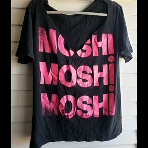 MOSH! customized cut graphic t shirt